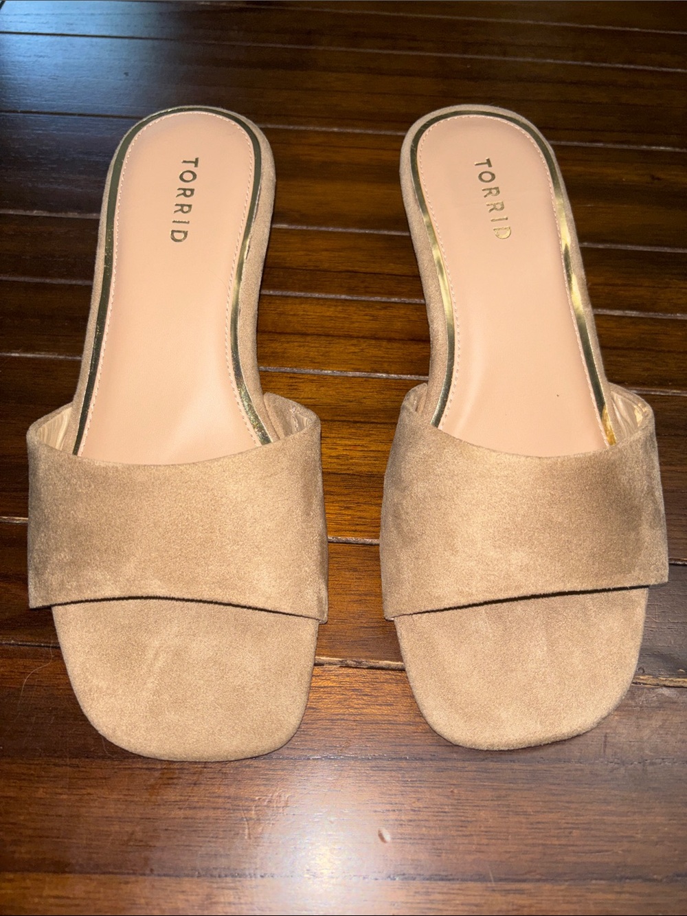 torrid Tan Suede Slide Mules